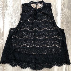 Black lace top